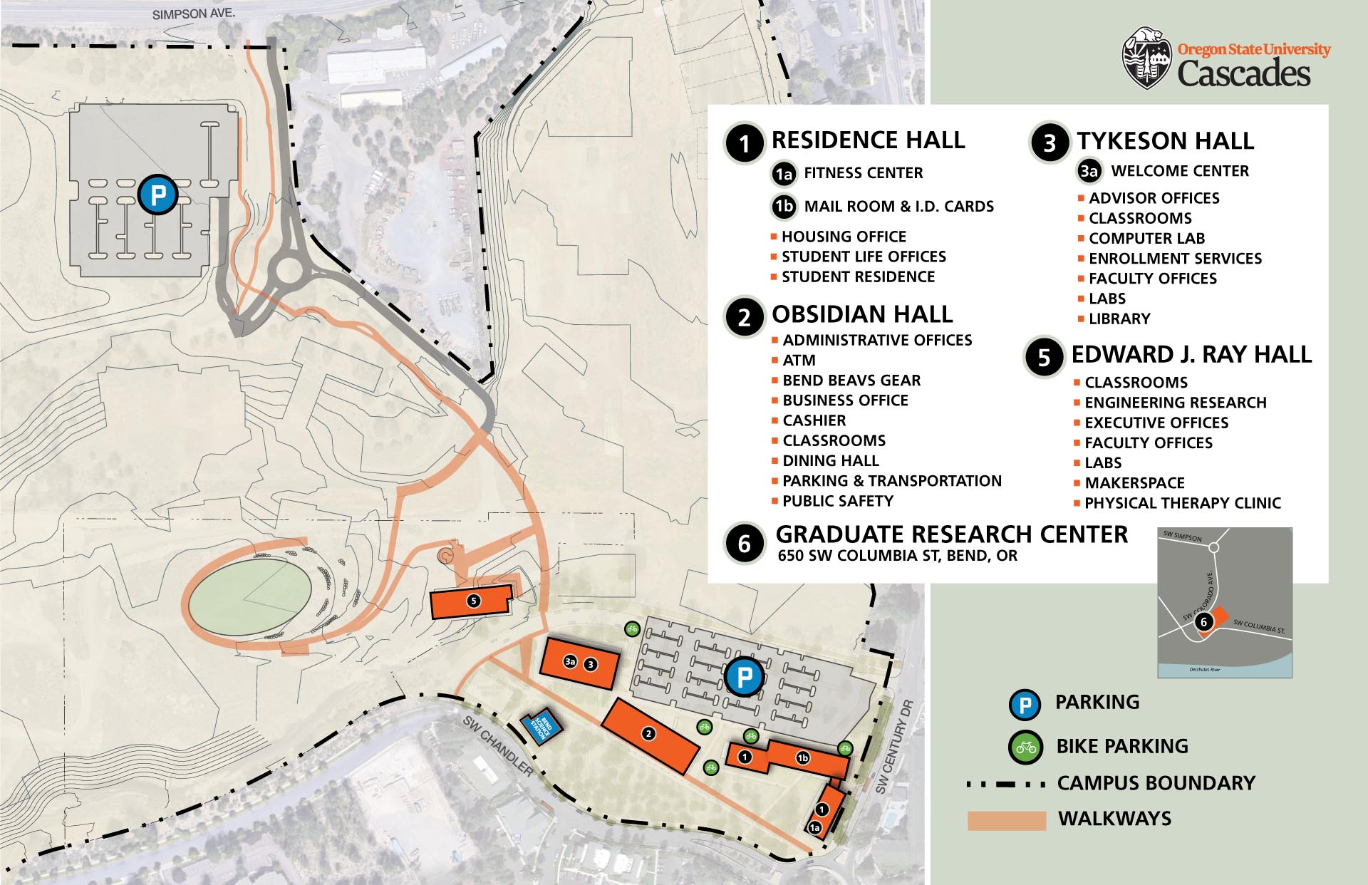 Osu Cascades Campus Map - Fawnia Susanetta