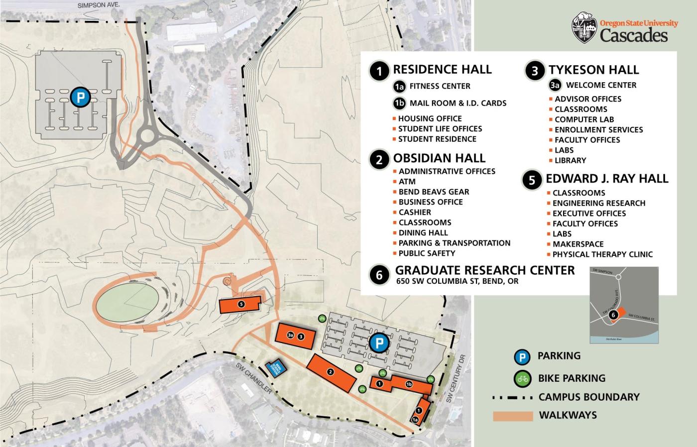 OSU-Cascades Campus Map