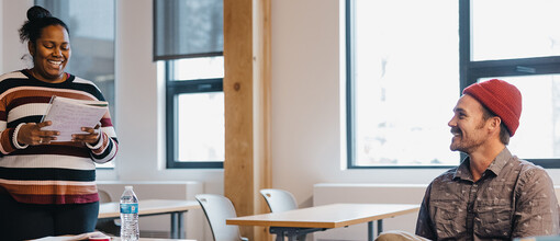 Students talking