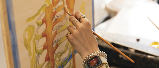 OSU student painting