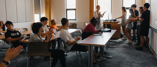 Students at summer academy