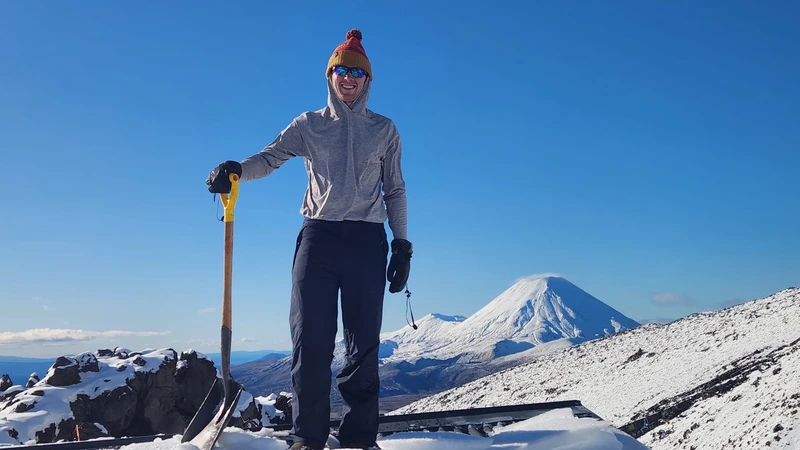Anders on top of a mountain