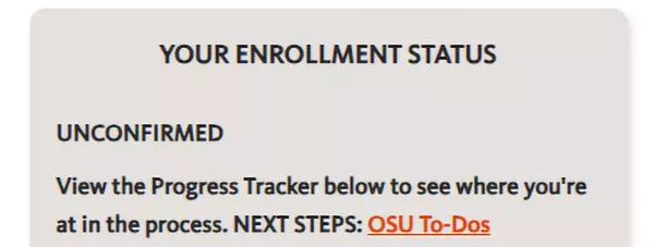 enrollment status screenshot