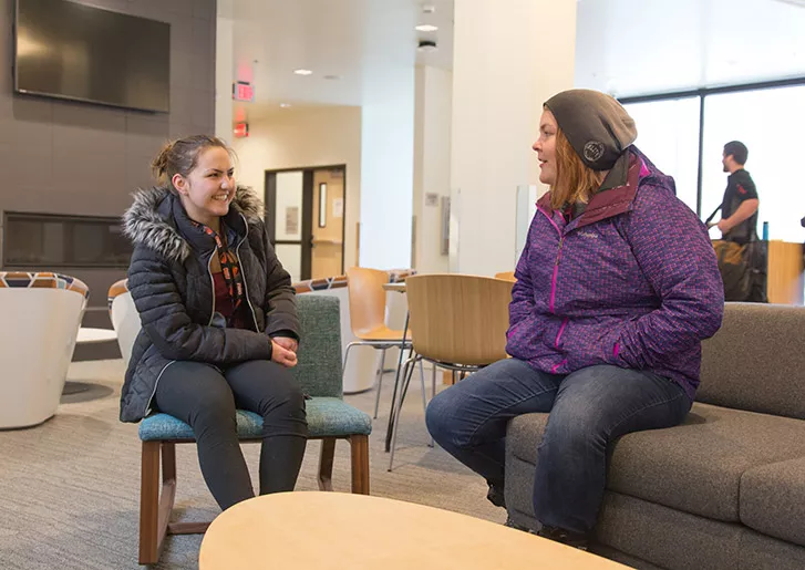 Students in the residence hall