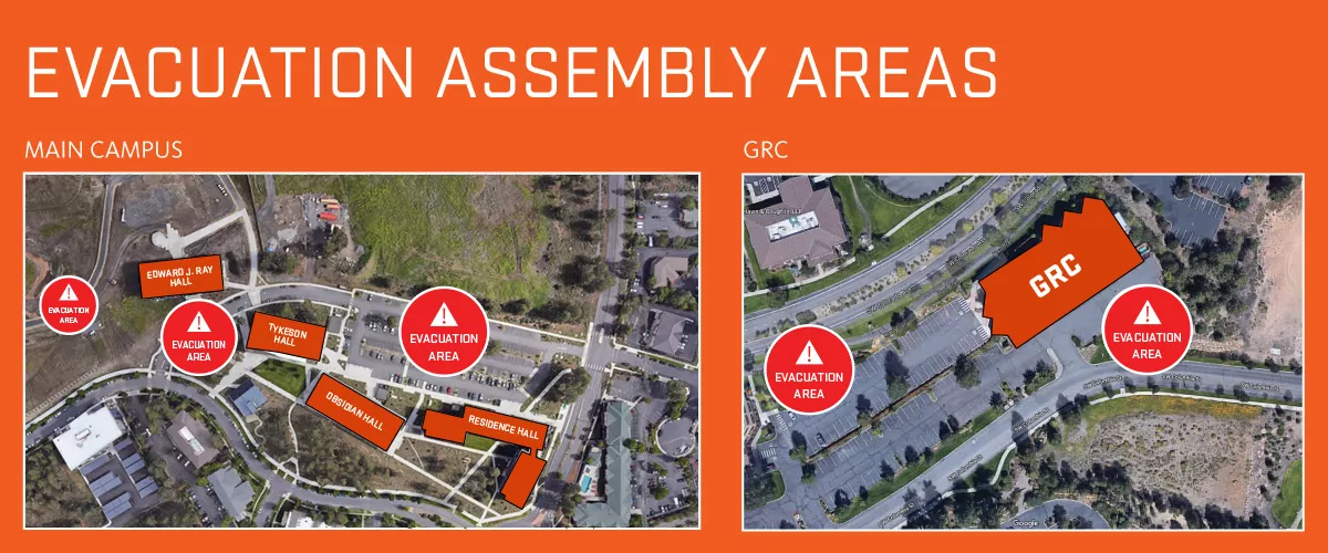 Campus Emergency Evacuation Assembly Areas