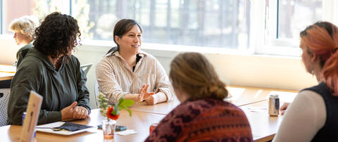 OSU-Cascade students sitting at a table