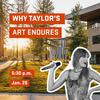 Taylor sift imposed on background of campus.