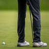Person on course with putter
