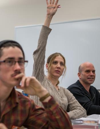 student-hand-raised