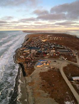 birds eye view - alaskan island